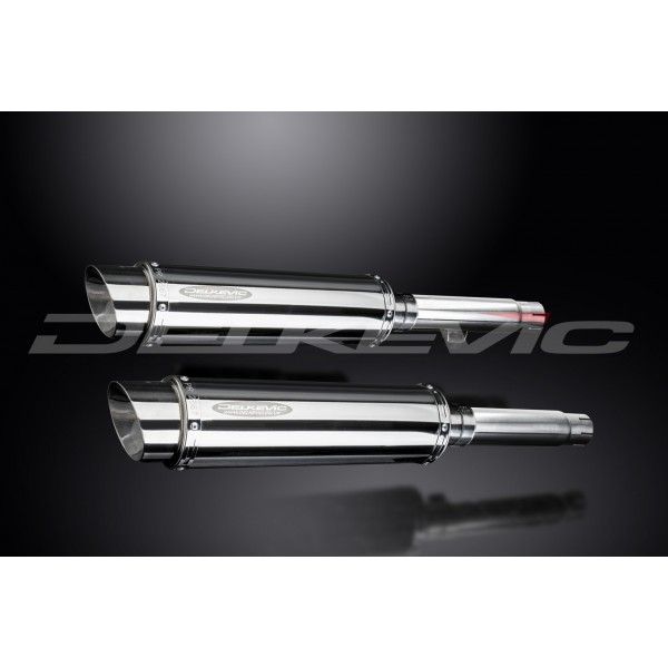 Delkevic slip-on kit Round RVS 350mm - CB450K3-K7 (1970-1974)