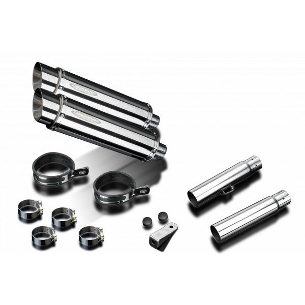 Delkevic slip-on kit Round RVS 350mm - CB450K3-K7 (1970-1974)