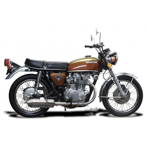 Delkevic slip-on kit Tri-Oval RVS 320mm - CB450K3-K7 (1970-1974)