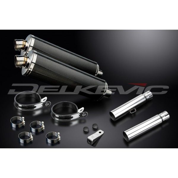 Delkevic slip-on kit Oval Carbon 450mm - CB450K3-K7 (1970-1974)