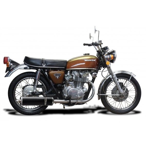 Delkevic slip-on kit Oval Carbon 450mm - CB450K3-K7 (1970-1974)