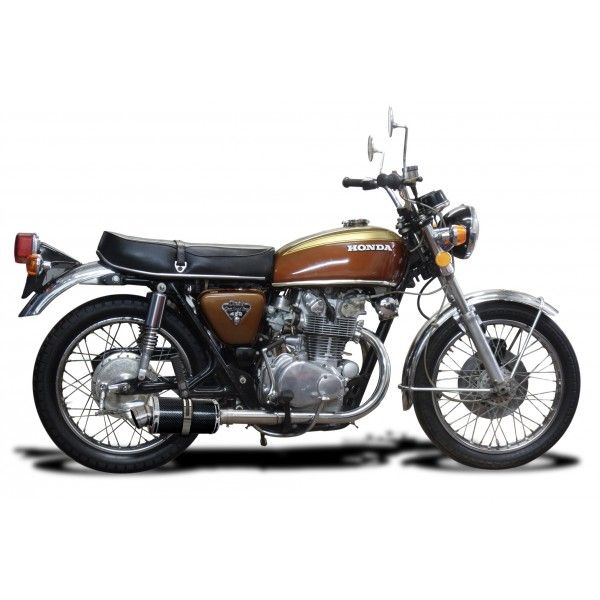 Delkevic slip-on kit Oval Carbon 225mm - CB450K3-K7 (1970-1974)