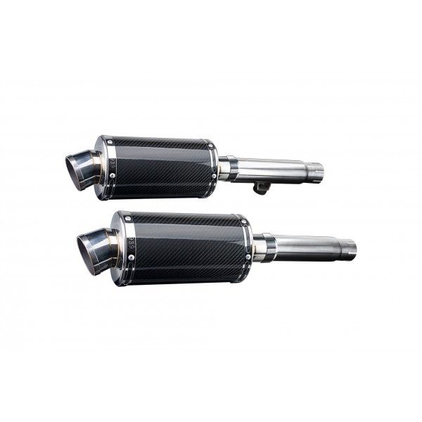 Delkevic slip-on kit Oval Carbon 225mm - CB450K3-K7 (1970-1974)