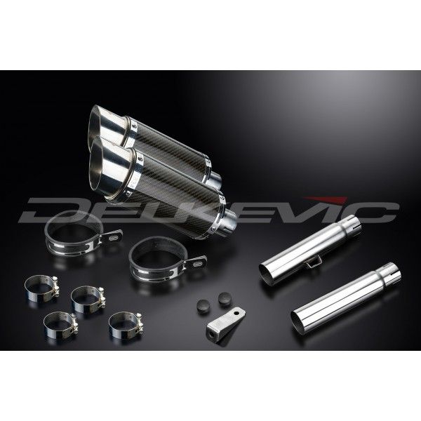 Delkevic slip-on kit Round Carbon 200mm - CB450K3-K7 (1970-1974)