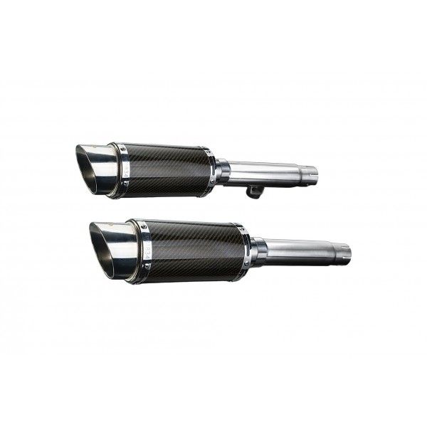 Delkevic slip-on kit Round Carbon 200mm - CB450K3-K7 (1970-1974)