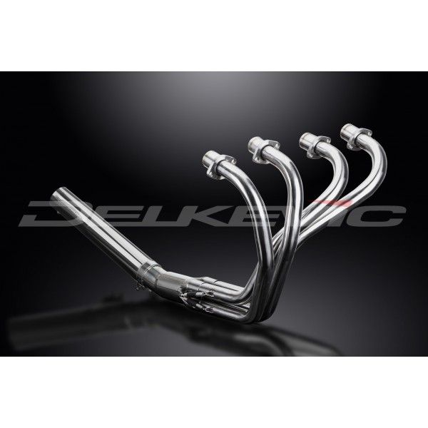 Delkevic volledig systeem Short Straight RVS 350mm - CB350F CB350 FOUR (1972-1974)