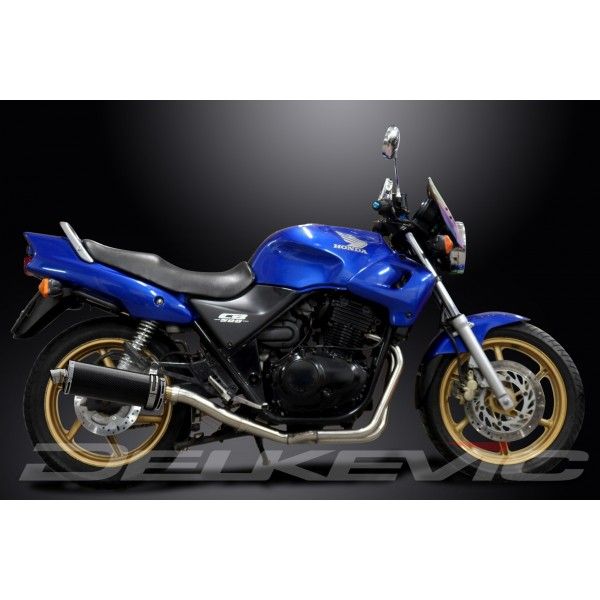 Delkevic volledig systeem Oval Carbon 350mm - CB500 (1994-2003)