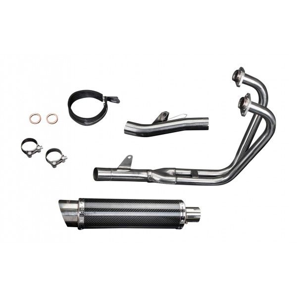 Delkevic volledig systeem Round Carbon 350mm - CB500 (1994-2003)