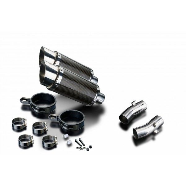 Delkevic slip-on kit Round Carbon 200mm - CB1300DC X-4 (1997-2003)
