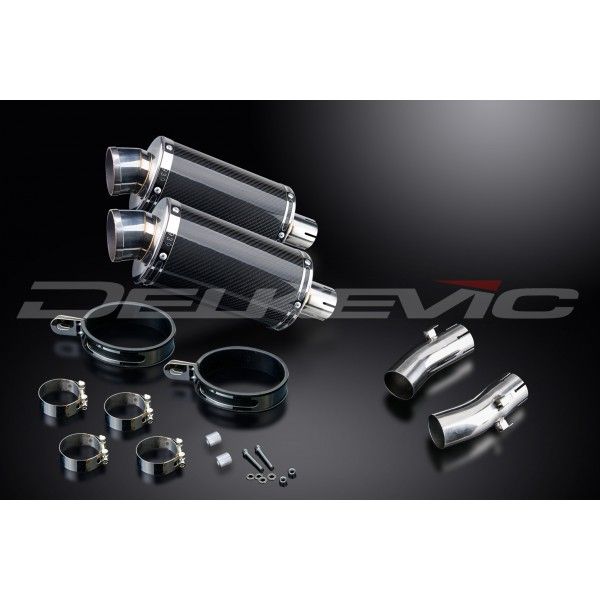 Delkevic slip-on kit Oval Carbon 225mm - CB1300DC X-4 (1997-2003)