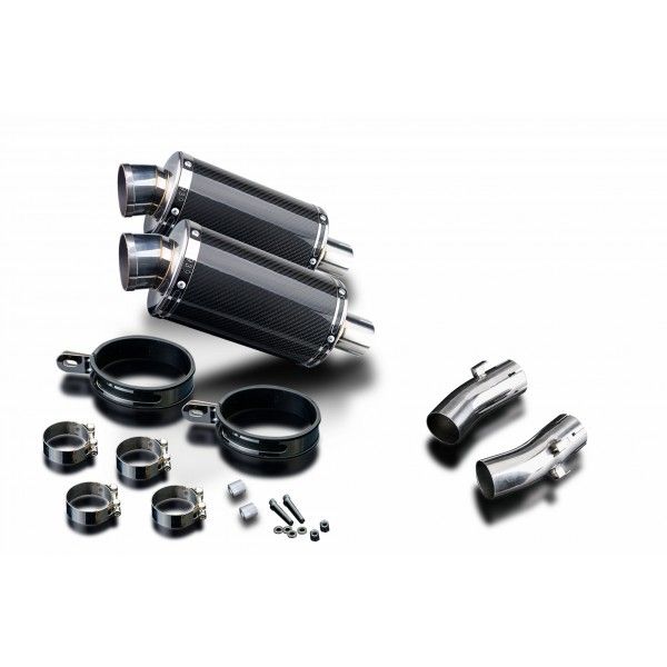 Delkevic slip-on kit Oval Carbon 225mm - CB1300DC X-4 (1997-2003)