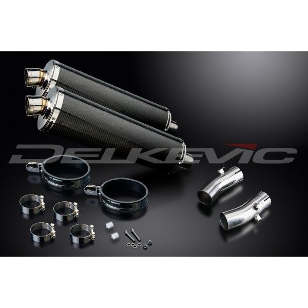 Delkevic slip-on kit Oval Carbon 450mm - CB1300DC X-4 (1997-2003)