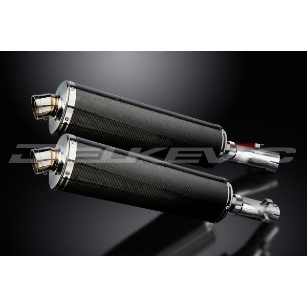 Delkevic slip-on kit Oval Carbon 450mm - CB1300DC X-4 (1997-2003)