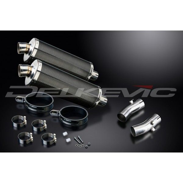 Delkevic slip-on kit Oval Carbon 350mm - CB1300DC X-4 (1997-2003)