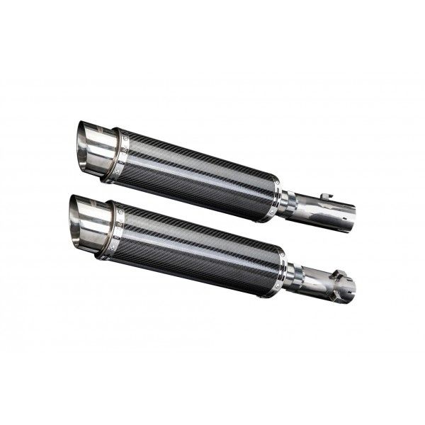 Delkevic slip-on kit Round Carbon 350mm - CB1300DC X-4 (1997-2003)