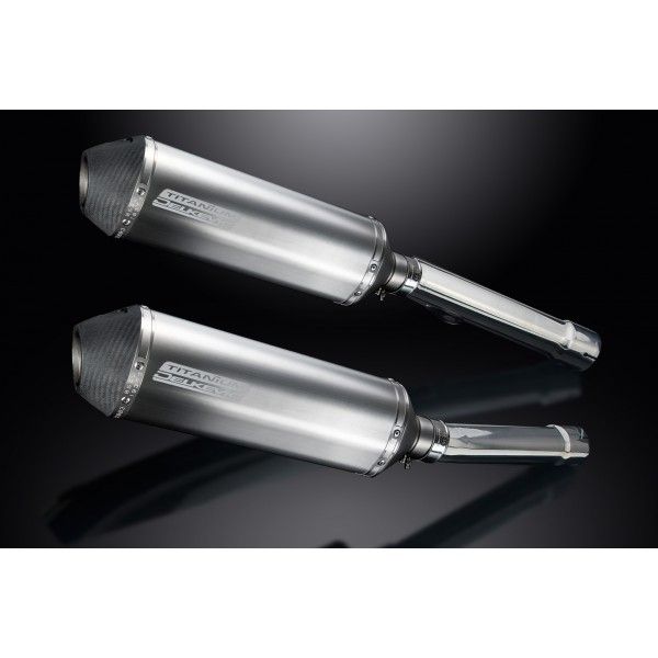 Delkevic slip-on kit X-Oval Titanium 343mm - CBR1100XX BLACKBIRD (1996-2009)
