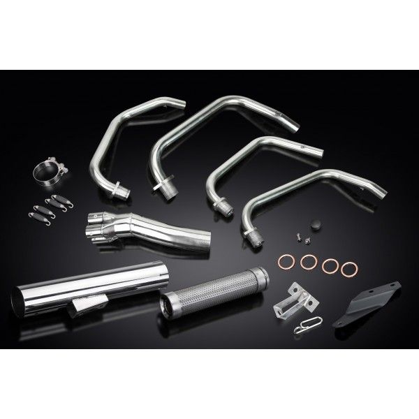 Delkevic volledig systeem Short Straight RVS 350mm - ZR750C Zephyr (1991-1994)