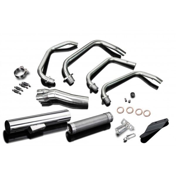 Delkevic volledig systeem Short Straight RVS 350mm - ZR750C Zephyr (1991-1994)