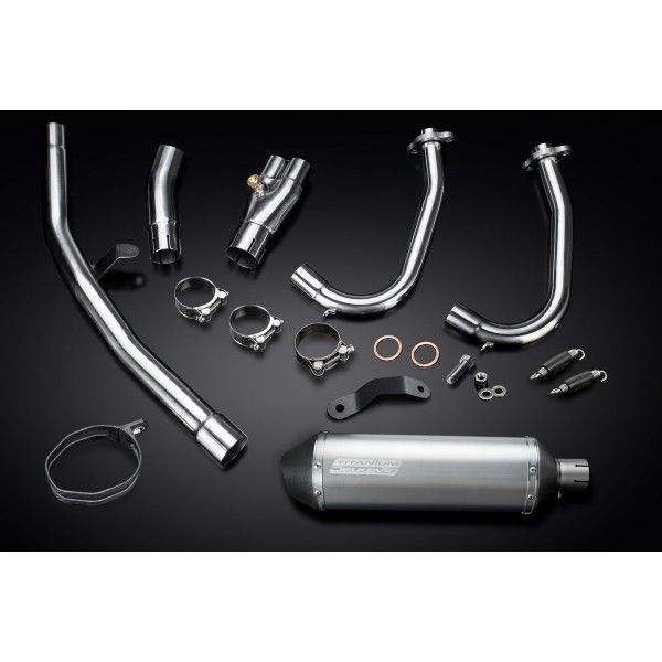 Delkevic volledig systeem X-Oval Titanium 343mm - NINJA 400 2018-20 Z400 2019