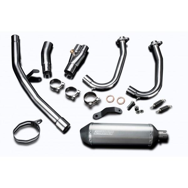 Delkevic volledig systeem X-Oval Titanium 343mm - NINJA 400 2018-20 Z400 2019