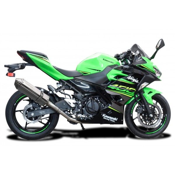 Delkevic volledig systeem Tri-Oval RVS 320mm - NINJA 400 2018-20 Z400 2019