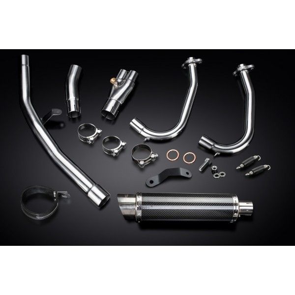 Delkevic volledig systeem Round Carbon 350mm - NINJA 400 2018-20 Z400 2019