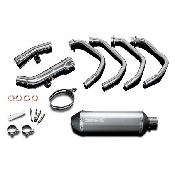 Delkevic volledig systeem X-Oval Titanium 343mm - GSX650F (2007-2016)