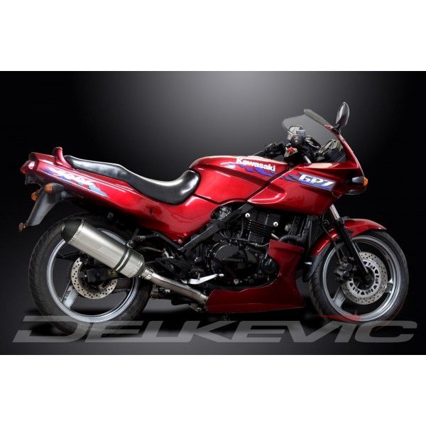 Delkevic volledig systeem X-Oval Titanium 343mm - GPZ500S EX500C(1987-2007)