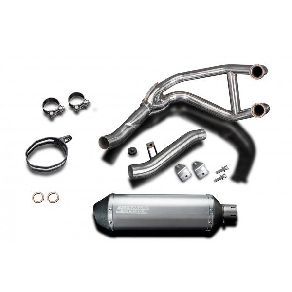 Delkevic volledig systeem X-Oval Titanium 343mm - GPZ500S EX500C(1987-2007)