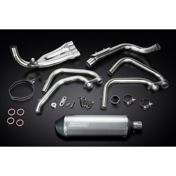 Delkevic volledig systeem X-Oval Titanium 343mm - CB600F HORNET (1998-2002)