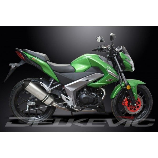 Delkevic volledig systeem X-Oval Titanium 343mm - Kymco CK1 (2014-2015)