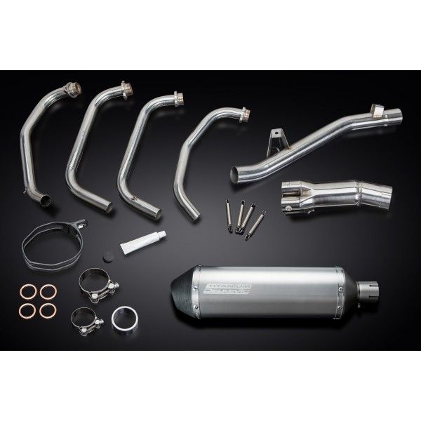 Delkevic volledig systeem X-Oval Titanium 343mm - GSX750 (1998-2002)