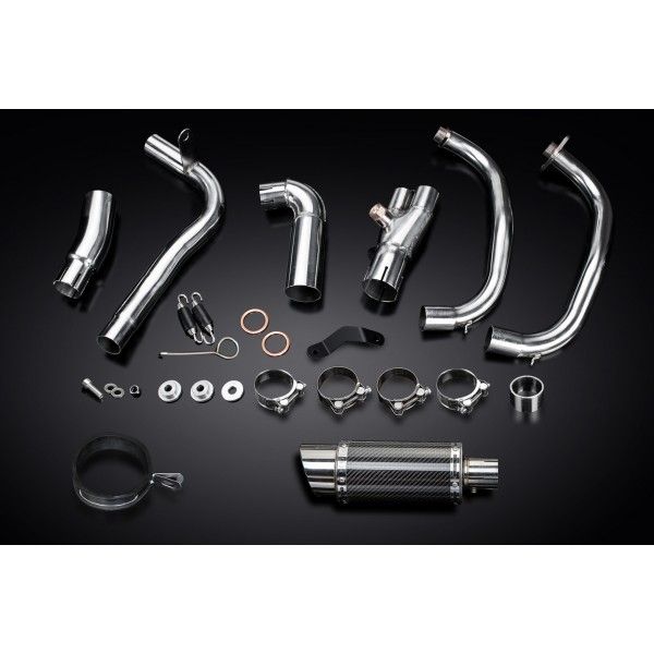 Delkevic volledig systeem Round Carbon 200mm - VERSYS 300X (2017-2020)