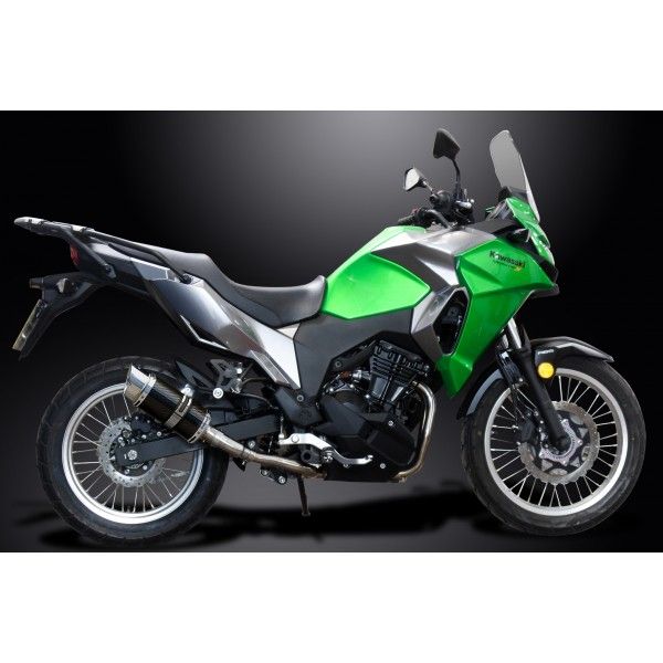 Delkevic volledig systeem Round Carbon 200mm - VERSYS 300X (2017-2020)