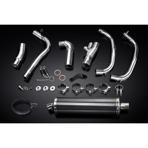 Delkevic volledig systeem Oval Carbon 450mm - VERSYS 300X (2017-2020)