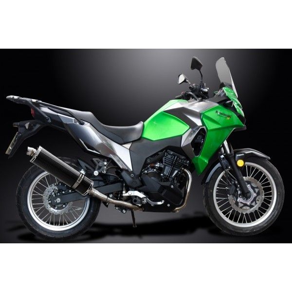 Delkevic volledig systeem Oval Carbon 450mm - VERSYS 300X (2017-2020)