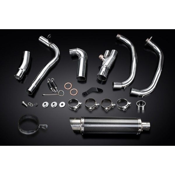 Delkevic volledig systeem Round Carbon 350mm - VERSYS 300X (2017-2020)