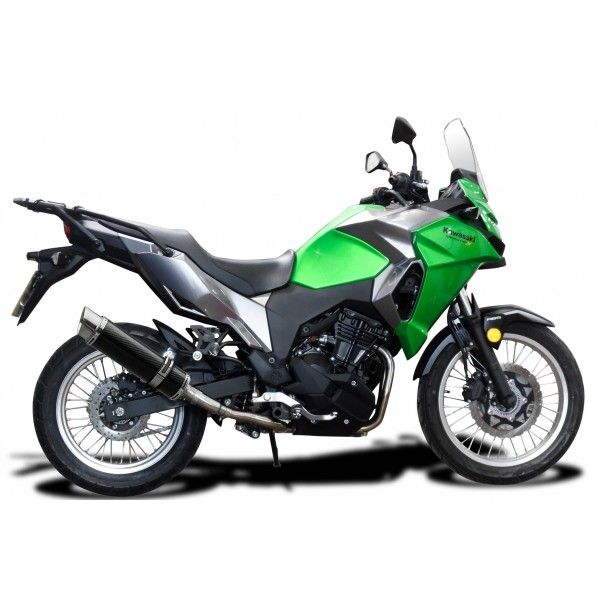 Delkevic volledig systeem Round Carbon 350mm - VERSYS 300X (2017-2020)