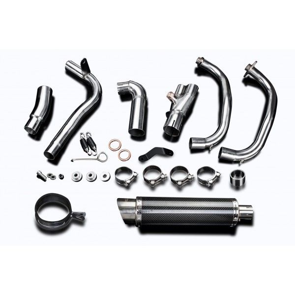 Delkevic volledig systeem Round Carbon 350mm - VERSYS 300X (2017-2020)