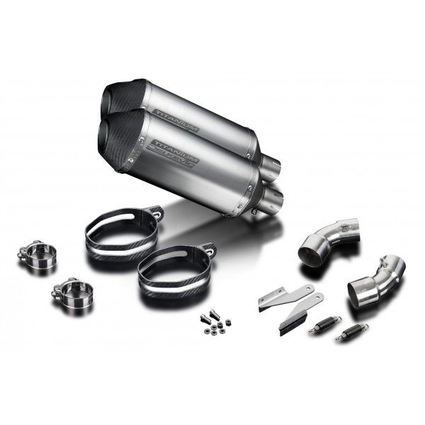 Delkevic slip-on kit X-Oval Titanium 260mm - Monster 796 (2011-2014)
