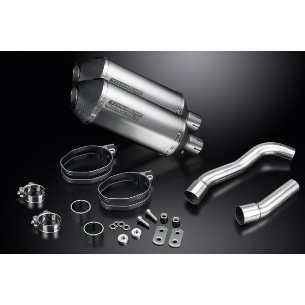 Delkevic slip-on kit X-Oval Titanium 260mm - Z1000 (2007-2009)