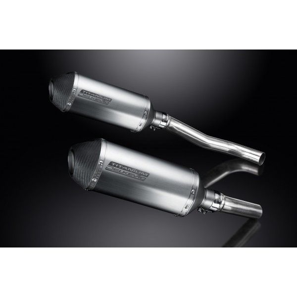 Delkevic slip-on kit X-Oval Titanium 260mm - Z1000 (2007-2009)