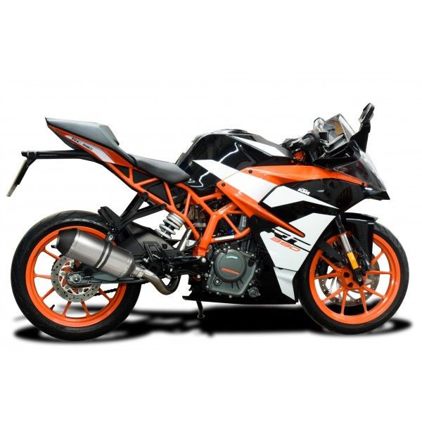 Delkevic slip-on kit X-Oval Titanium 260mm - 390 Duke/RC390 (2017-2020)