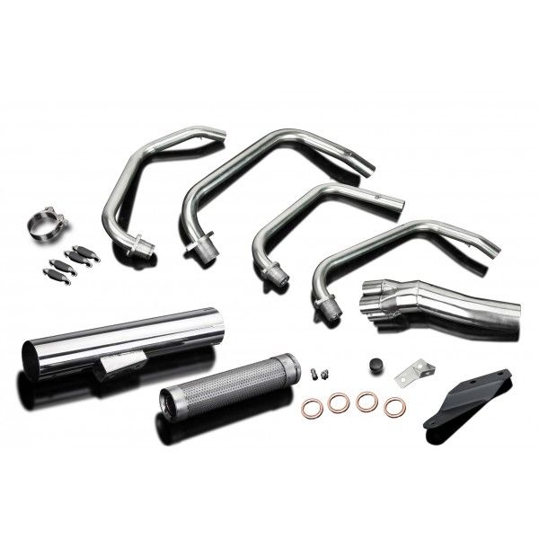 Delkevic volledig systeem Short Straight RVS 350mm - Z750LTD KZ750H (1980-1983)