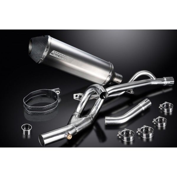 Delkevic slip-on kit X-Oval Titanium 343mm - DL650 V-Strom (2017-2020)