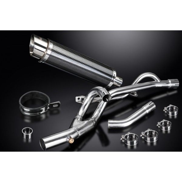 Delkevic slip-on kit Round Carbon 350mm - DL650 V-Strom (2017-2020)