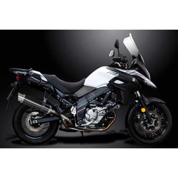 Delkevic slip-on kit Round Carbon 350mm - DL650 V-Strom (2017-2020)