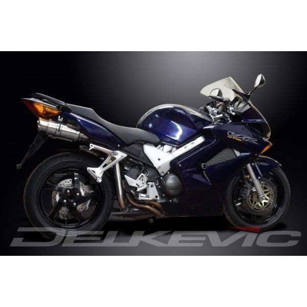 Delkevic slip-on kit Round RVS 200mm - VFR800 VTec (2002-2013)