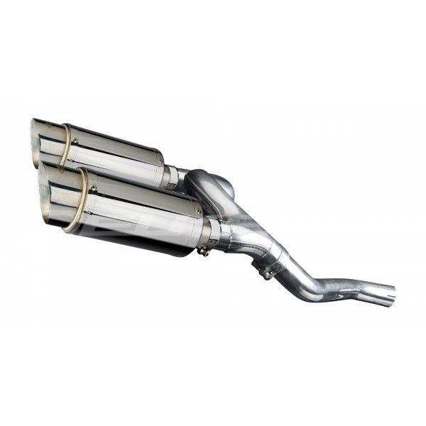 Delkevic slip-on kit Round RVS 200mm - VFR800 VTec (2002-2013)