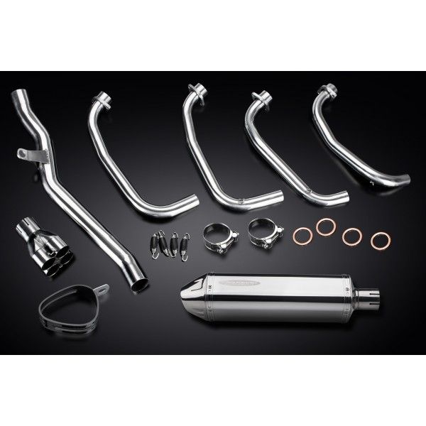 Delkevic volledig systeem Tri-Oval RVS 320mm - ZRX1100/1200 97-07